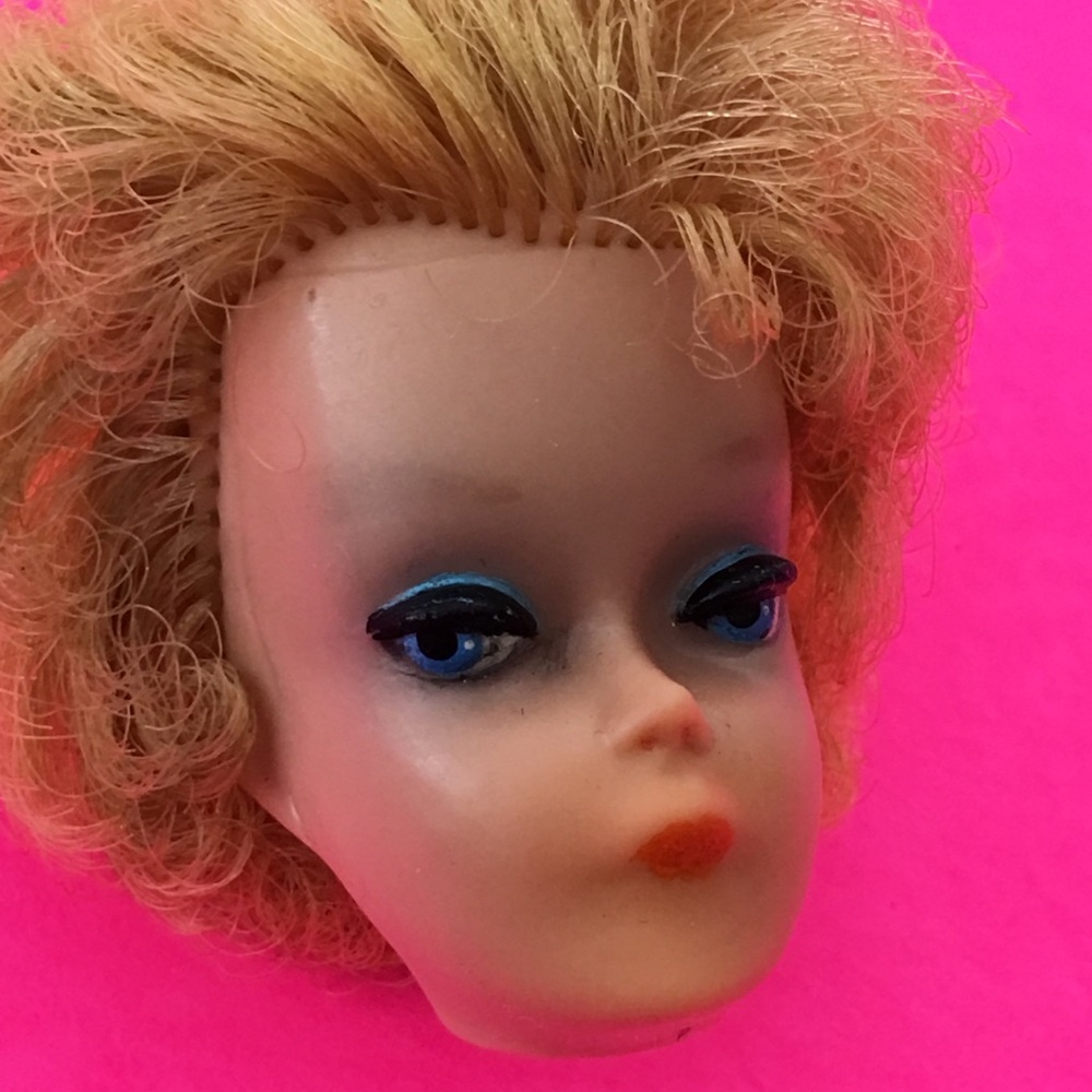 Vintage bubble cut Barbie head only